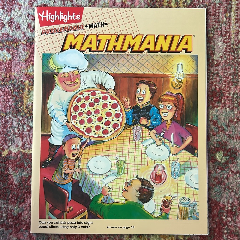 Vintage Highlights Mathmania Kids Puzzle Books - NEVER USED - Set of 4 - Picture 2 of 6